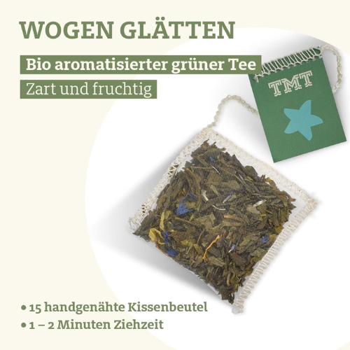 Trink Meer Tee - Wogen glätten - Grüner Tee - Beutel 15 x 3g