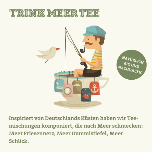 Trink Meer Tee - Wogen glätten - Grüner Tee - Beutel 15 x 3g