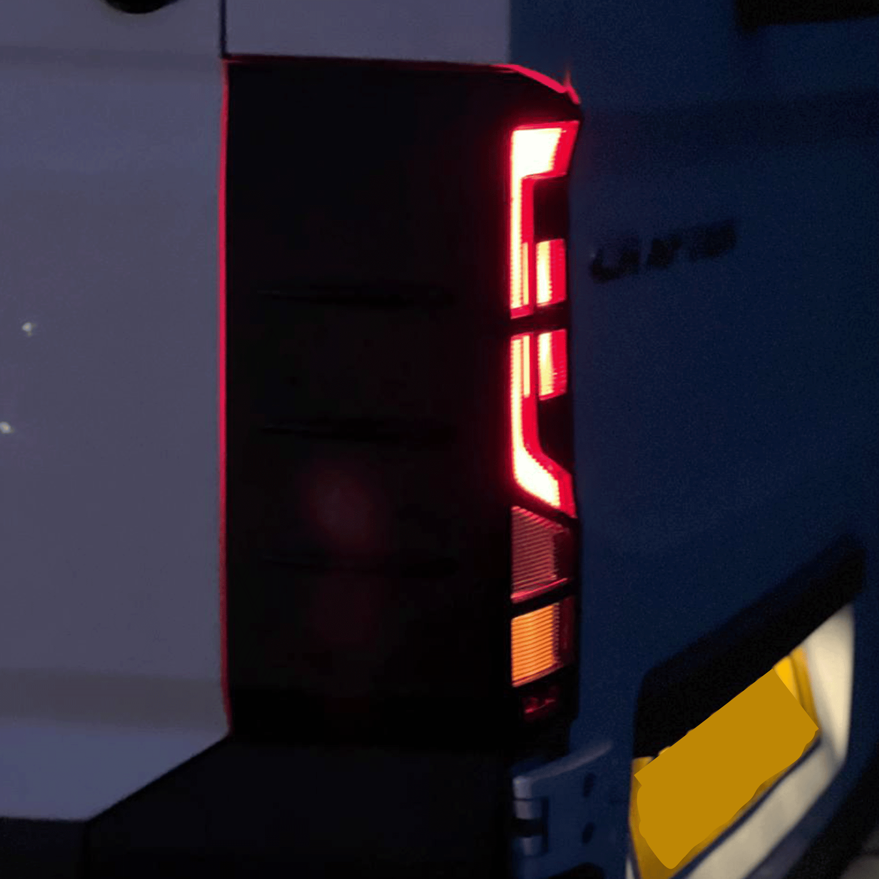 For MAN TGE Rear Light Guards - Matte Black Protection (2018+)