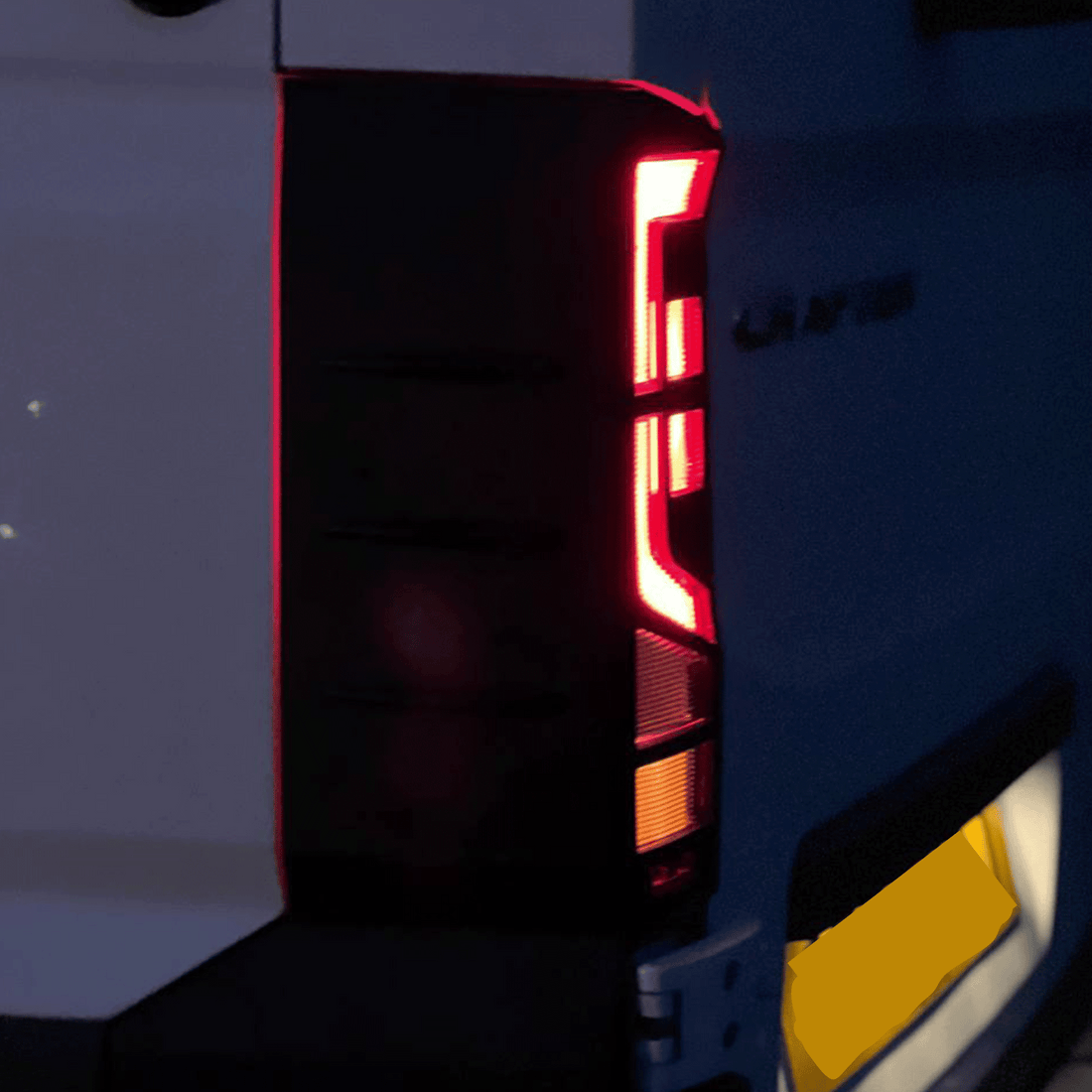 For MAN TGE Rear Light Guards - Matte Black Protection (2018+)