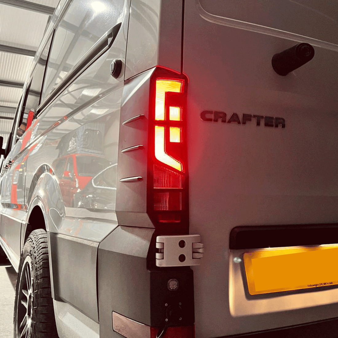 For MAN TGE Rear Light Guards - Matte Black Protection (2018+)