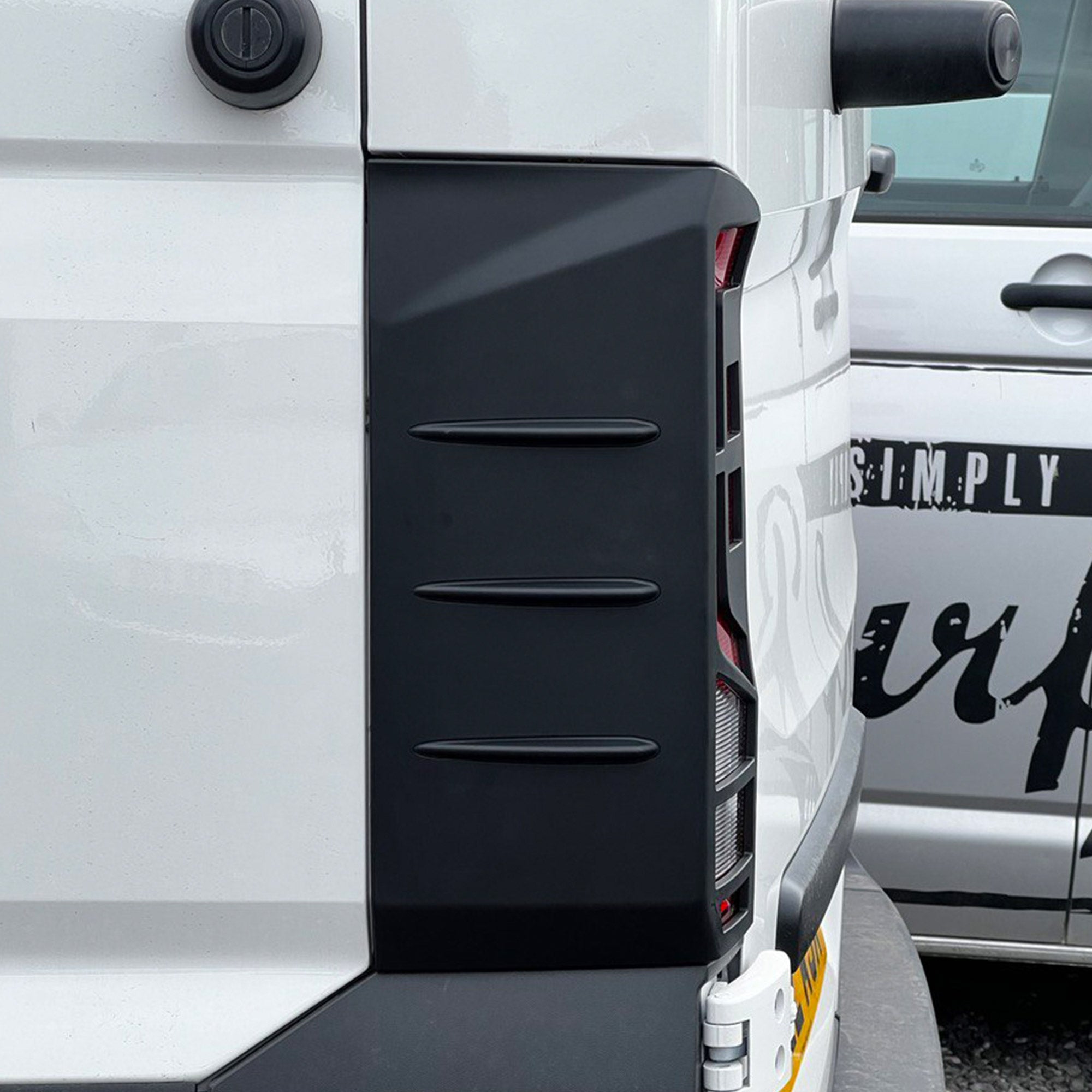 For Volkswagen Crafter Rear Light Guards -  Matte Black (2018 Onwards)