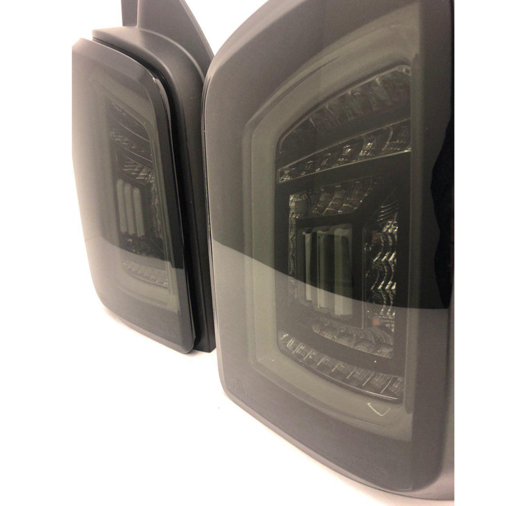 For VW T6 Smoked Barn door LHD White Bars Left Hand Drive Van only MK3 Sequential Indicator