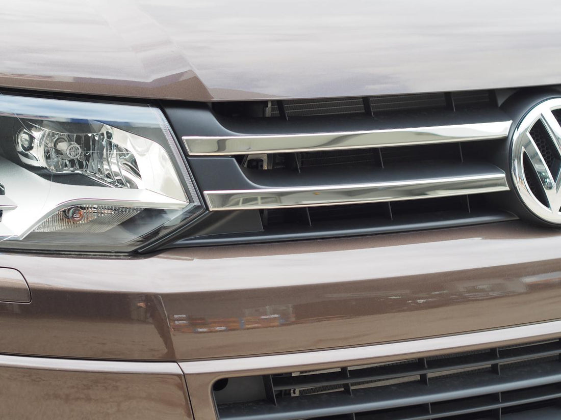 For VW T5.1 Transporter Twin-Line Front Grille Trim (4 Pcs)