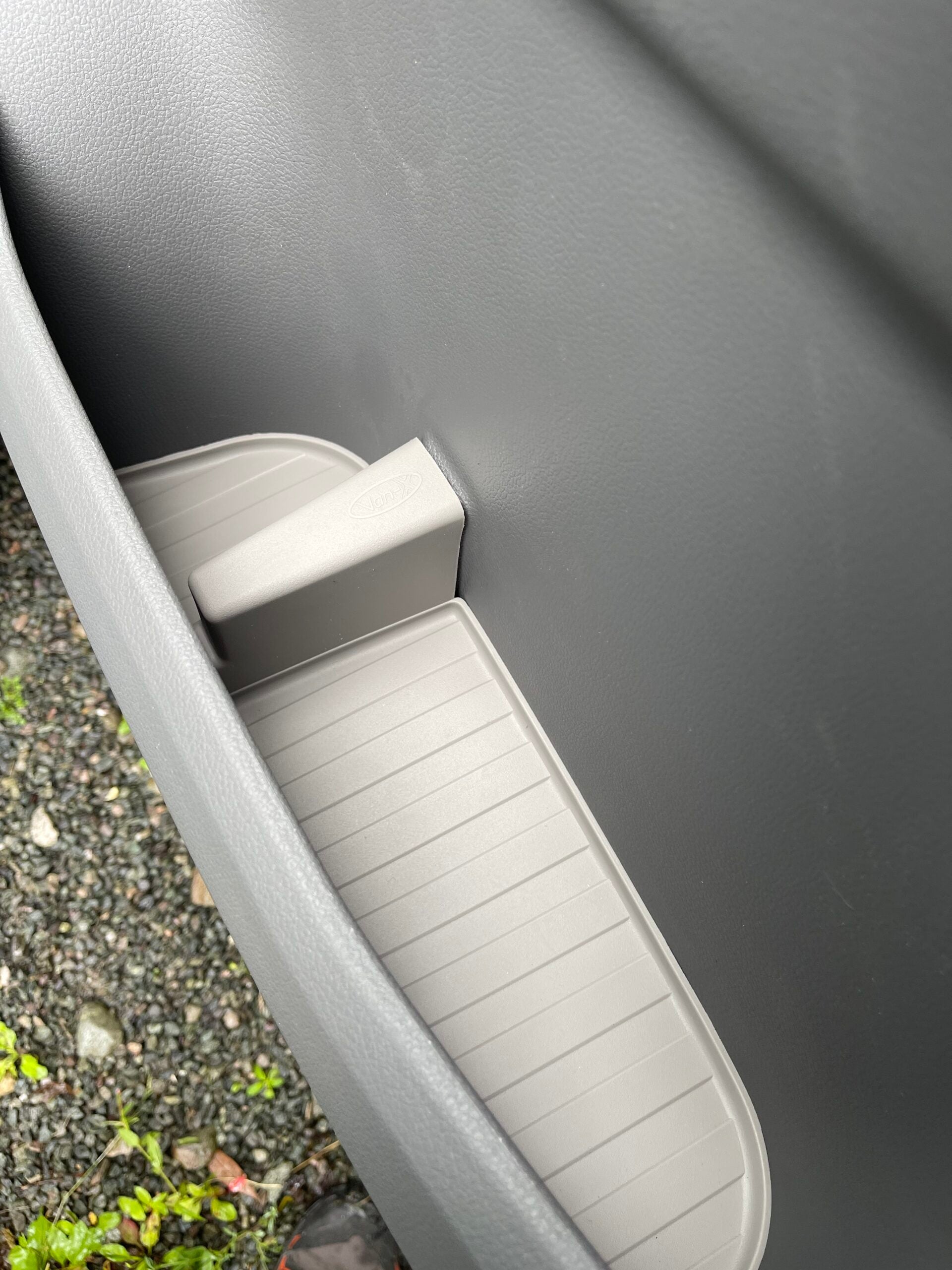 For VW T6.1 Transporter Rubber Door Liner Pocket Inserts Gray Campervan Conversion