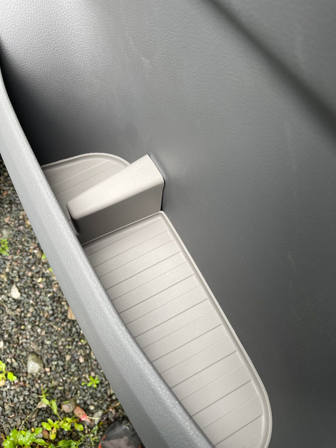 For VW T6.1 Transporter Rubber Door Liner Pocket Inserts Gray Campervan Conversion