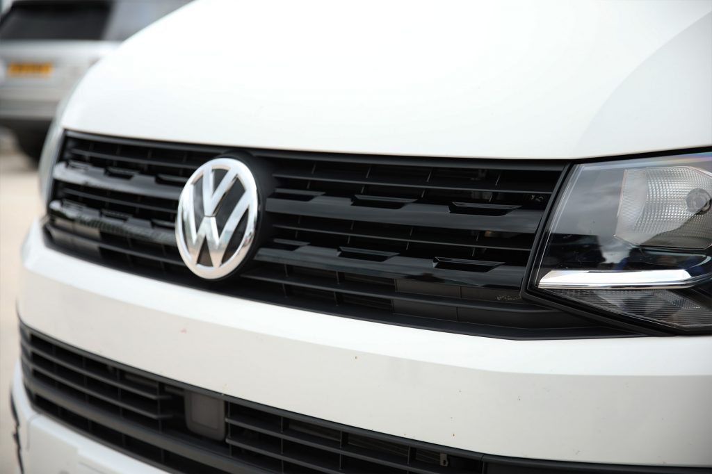 VW Transporter T6 Front Grille Trims (4-piece) – Raw Material (Raw), ABS, paintable, with 3M Tape