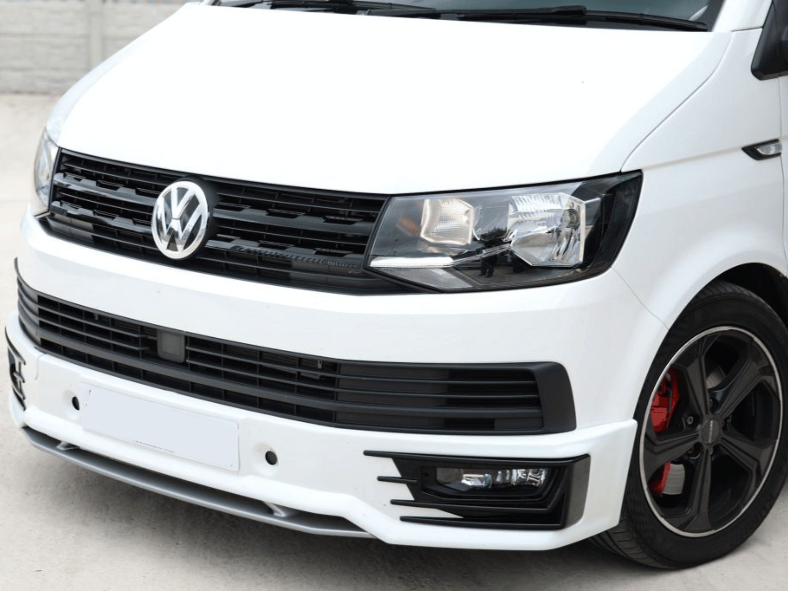 For VW Transporter T6 Front Grille Trims (4Pcs) - Matte Black