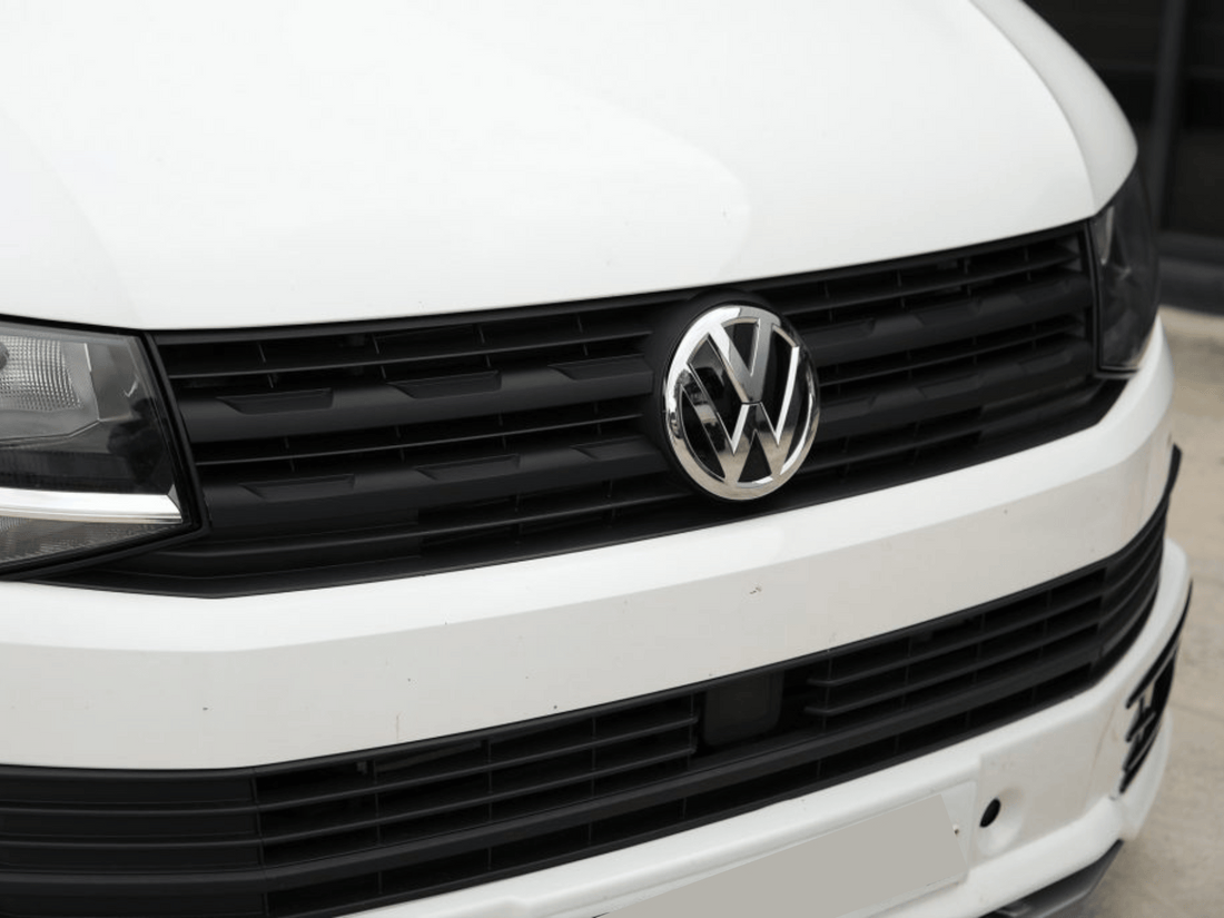 For VW Transporter T6 R-Line Front Grille Trims - Gloss Black