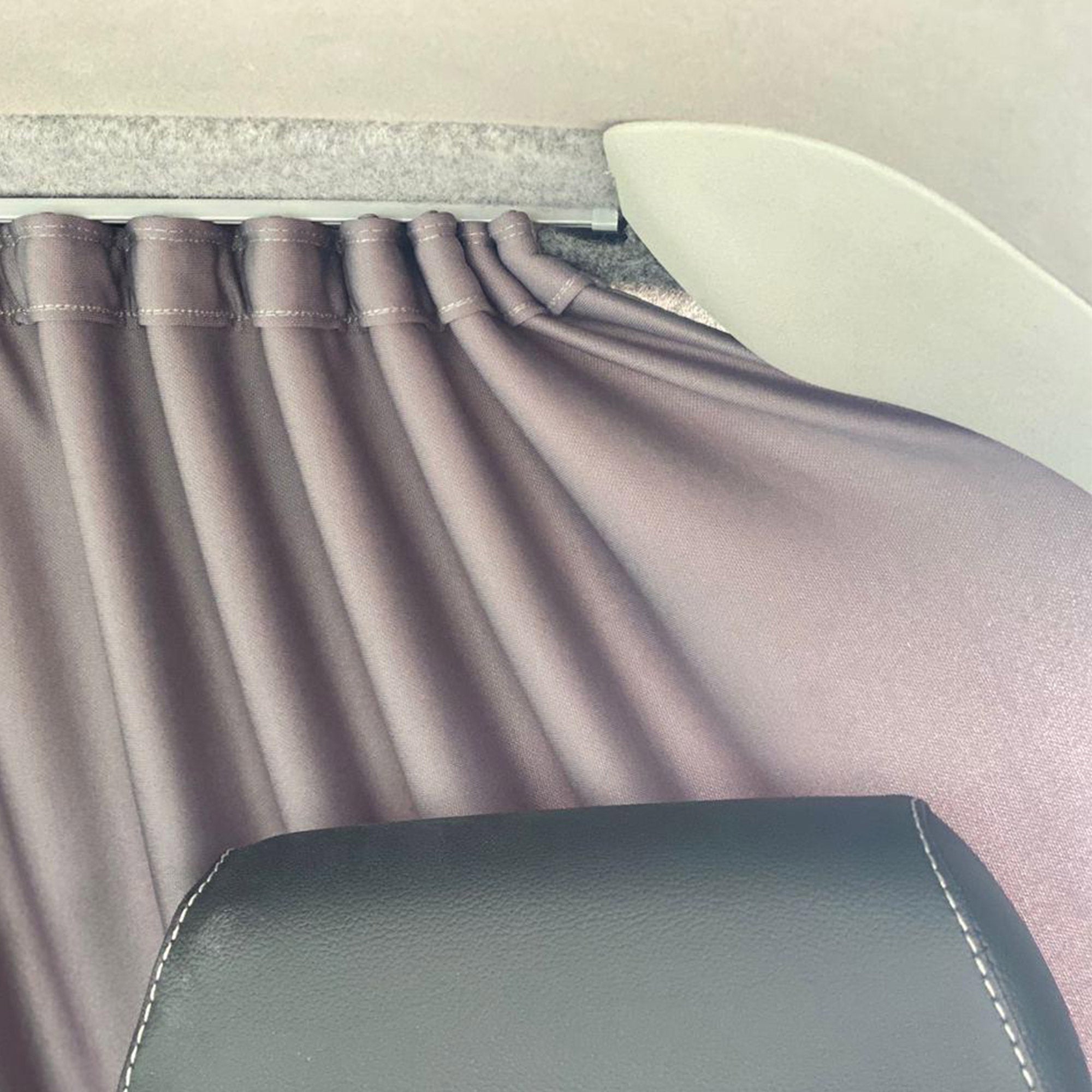 Ford Transit MK6 Cab Divider Curtain Kit (Rear Seat/Cabin Partition), 5 Color Options, Incl. Rail & Rivets