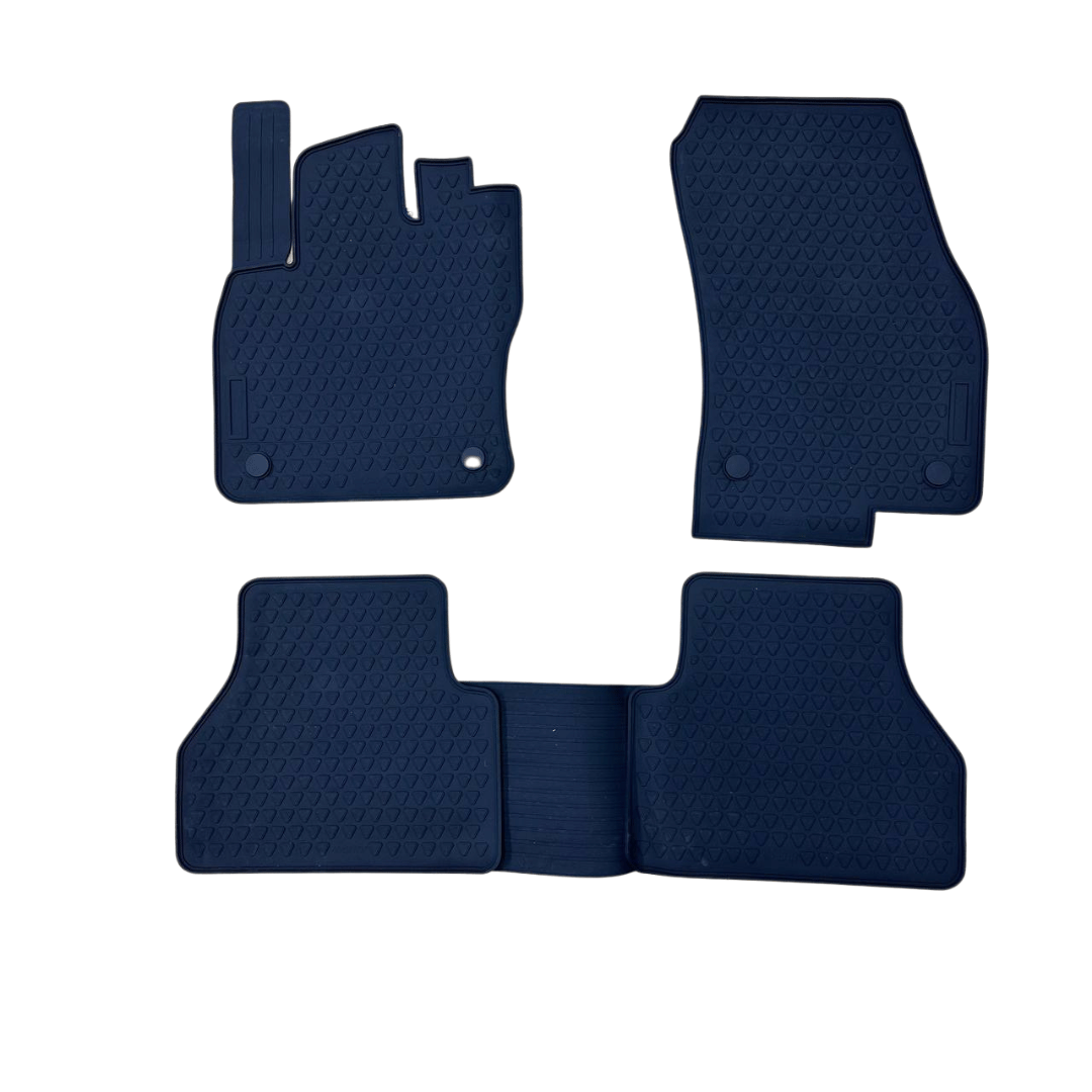 For VW Caddy 2021+ 3D High-Edge Rubber Floor Mats – Van-X Heavy-Duty Interior Protection