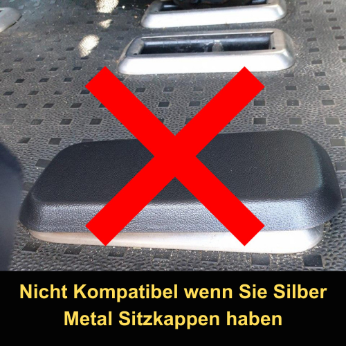 For VW T5, T5.1 Kombi Rear Seat Base Caps – Set of 8 Covers