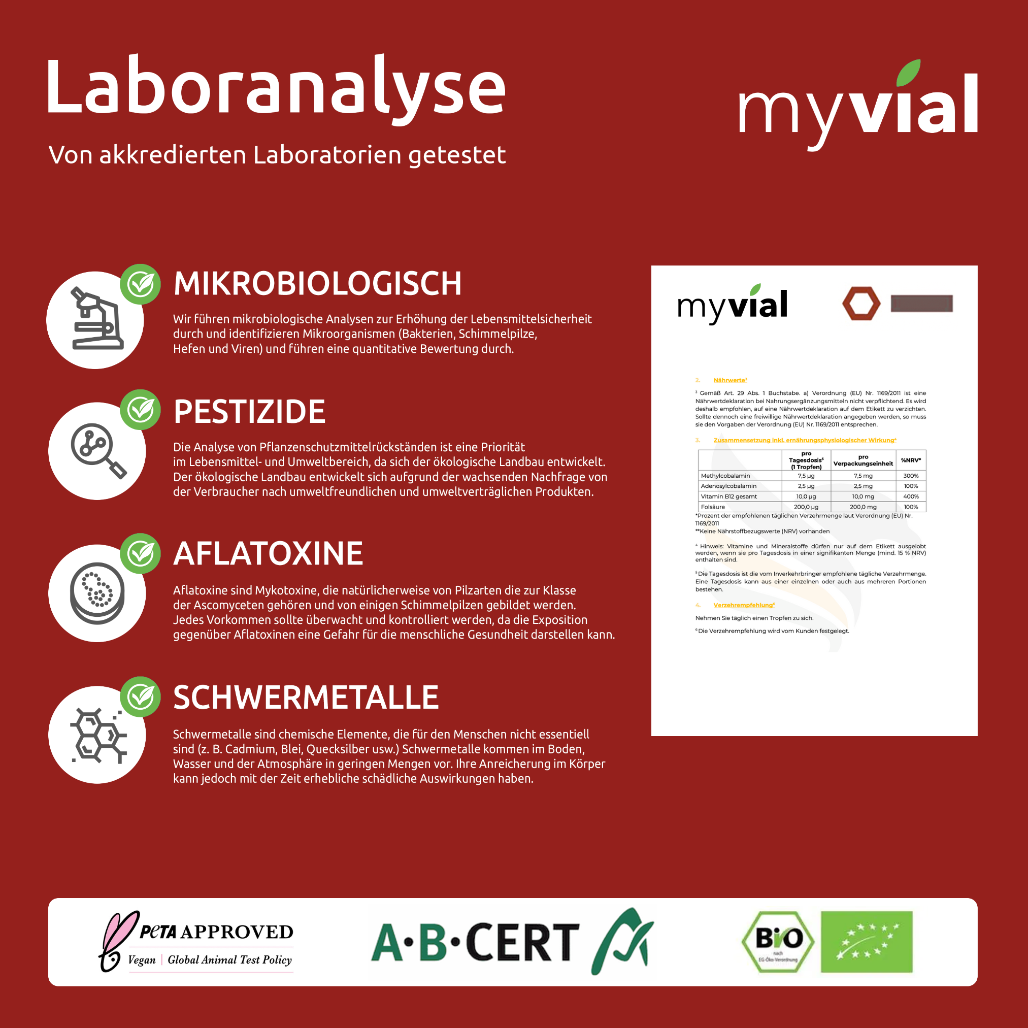 Vitamin B12 Tropfen + Folsäure