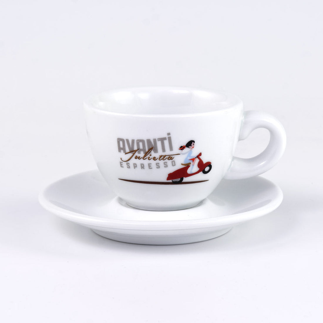 AVANTI Double-Walled Cups "JULIETTA" – Set of 2 incl. saucers, 100 ml, thick-walled & robust