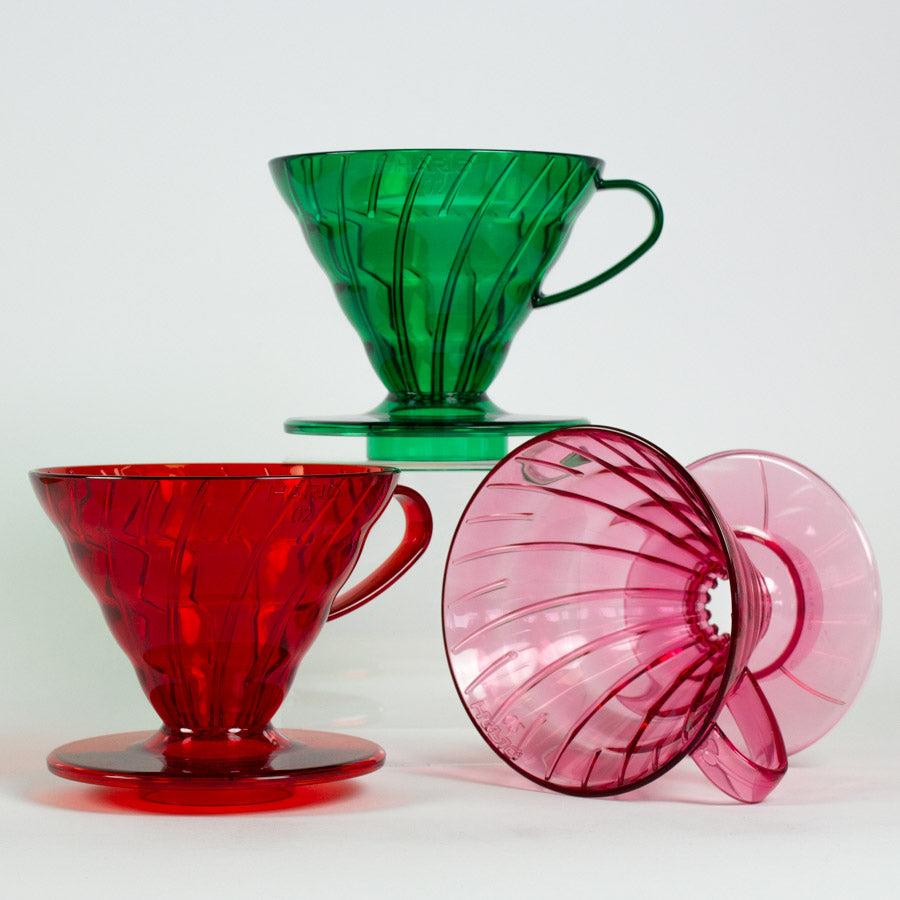 Hario V60-02 Plastic Coffee Dripper with 40 Filters