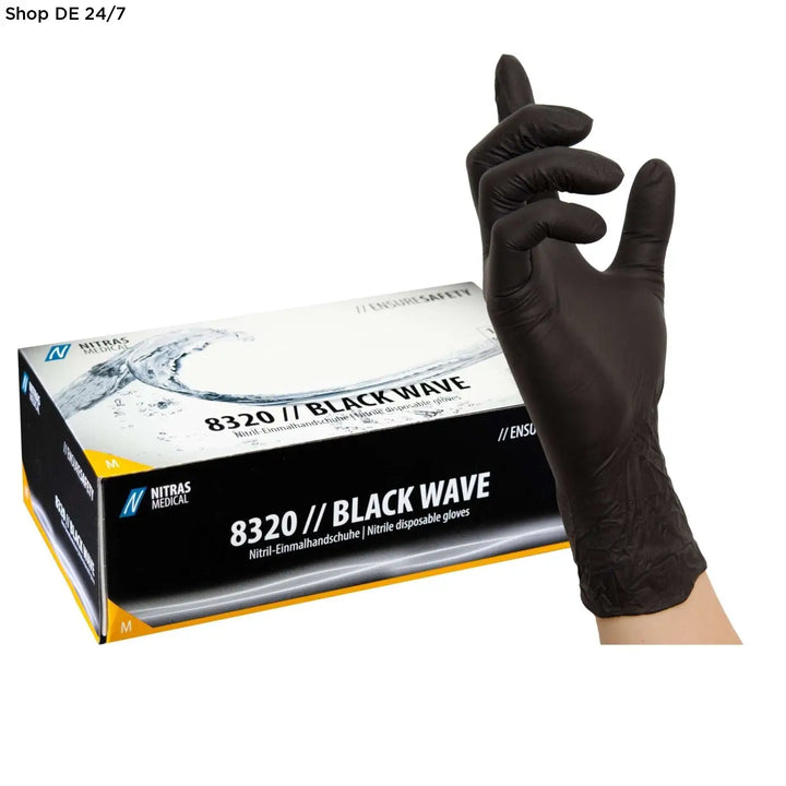 BLACK WAVE: Premium Nitril-Einmalhandschuhe 1000 Stück