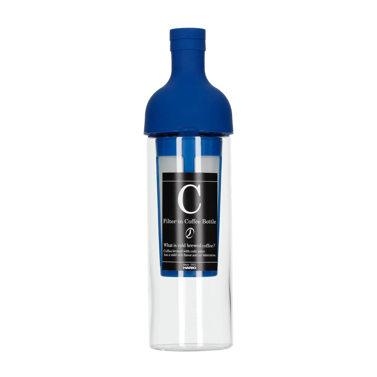 Hario Filter-In Coffee Bottle – 750 ml Cold Brew Flasche aus hitzebeständigem Glas mit integriertem Feinfilter