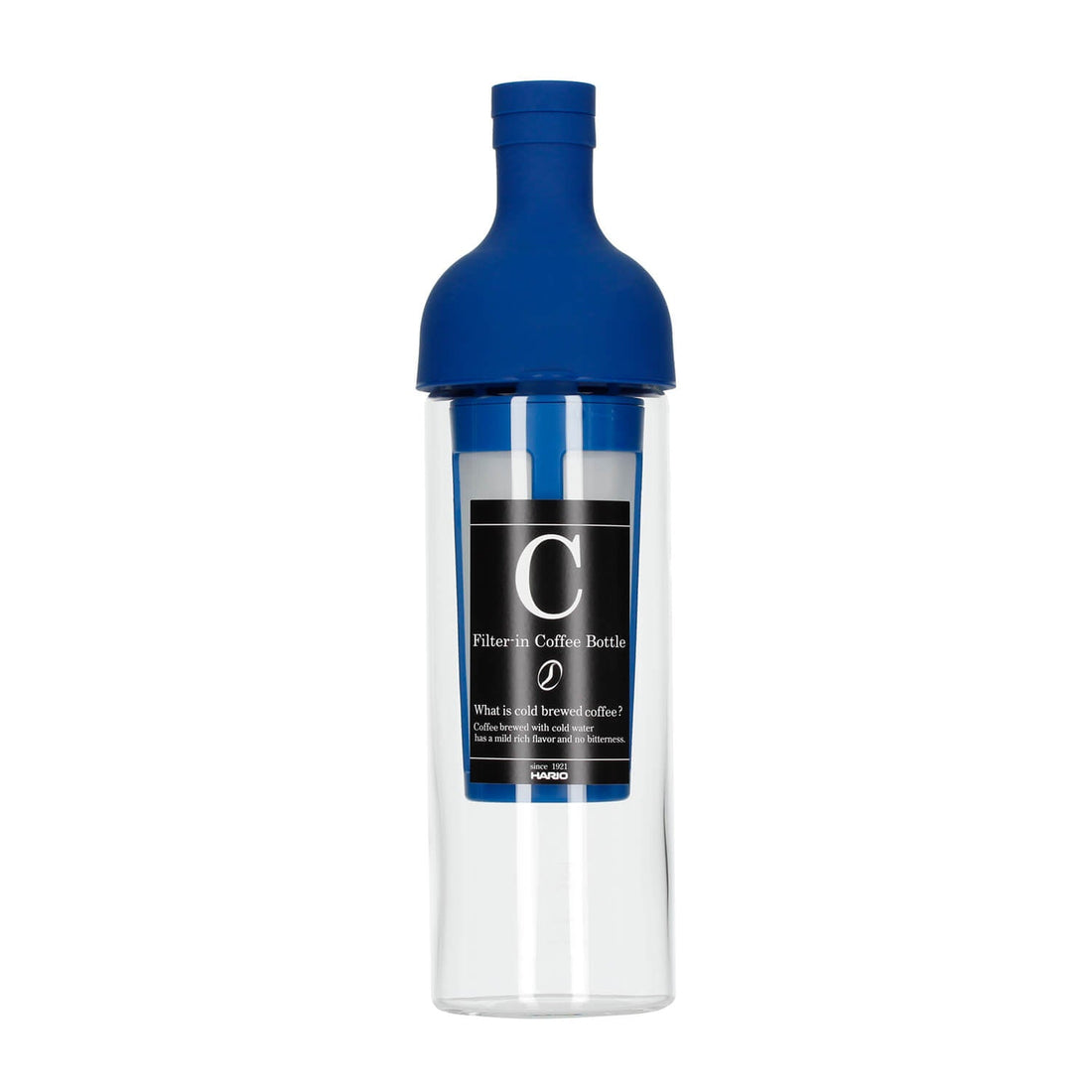 Hario Filter-In Coffee Bottle – 750 ml Cold Brew Flasche aus hitzebeständigem Glas mit integriertem Feinfilter