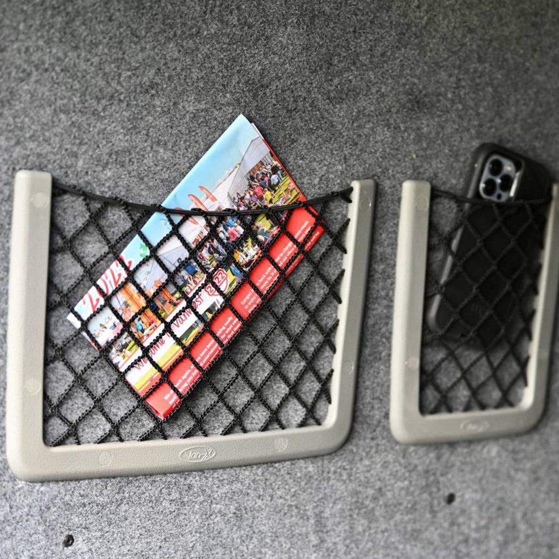 For VW T6, Storage Net Bundle Campervan Conversion Pocket (Large + Small)
