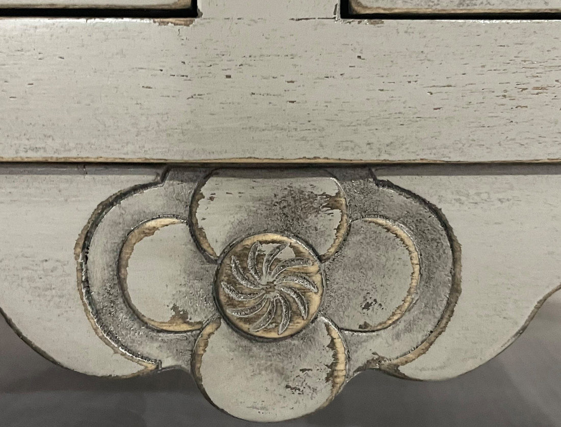 Vintage Asian Hand-Painted Cabinet Chest of Drawers - Item 2023-1