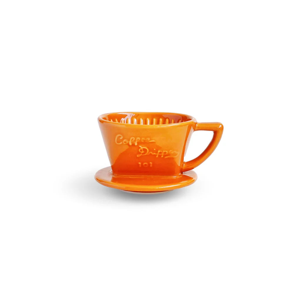 CAFEC Arita Ware Trapezoid Dripper 101/102 – Handgefertigter Japan Keramik-Filter, 2-Loch Design, für ABACA Trapezfilter (1–4 Tassen)
