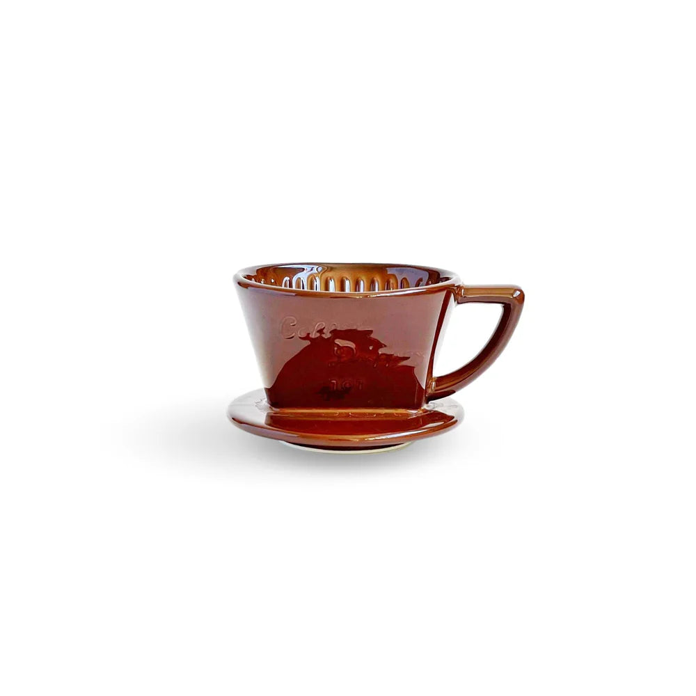 CAFEC Arita Ware Trapezoid Dripper 101/102 – Handgefertigter Japan Keramik-Filter, 2-Loch Design, für ABACA Trapezfilter (1–4 Tassen)