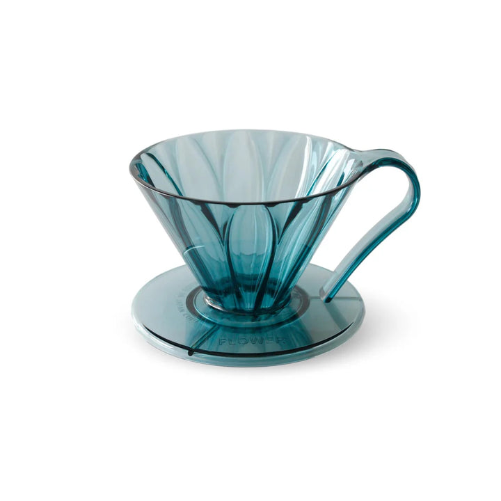 CAFEC Tritan Flower Dripper – Hochwertiger Kaffeefilter mit Petal Ribs Technologie, Klarer PET-Material, Verschiedene Farben & Größen