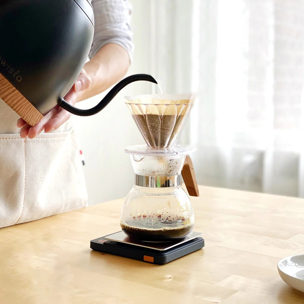 CAFEC Tritan Flower Dripper – Hochwertiger Kaffeefilter mit Petal Ribs Technologie, Klarer PET-Material, Verschiedene Farben & Größen