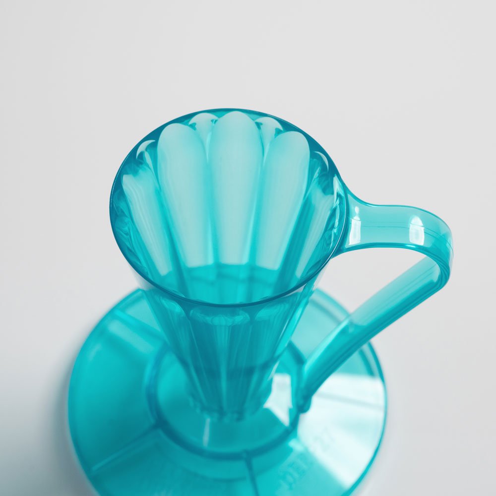 CAFEC Tritan Flower Dripper Deep 27 Youmeca Blue – Limited Edition 27° Dripper (Single Cup), BPA-frei Eastman Tritan™