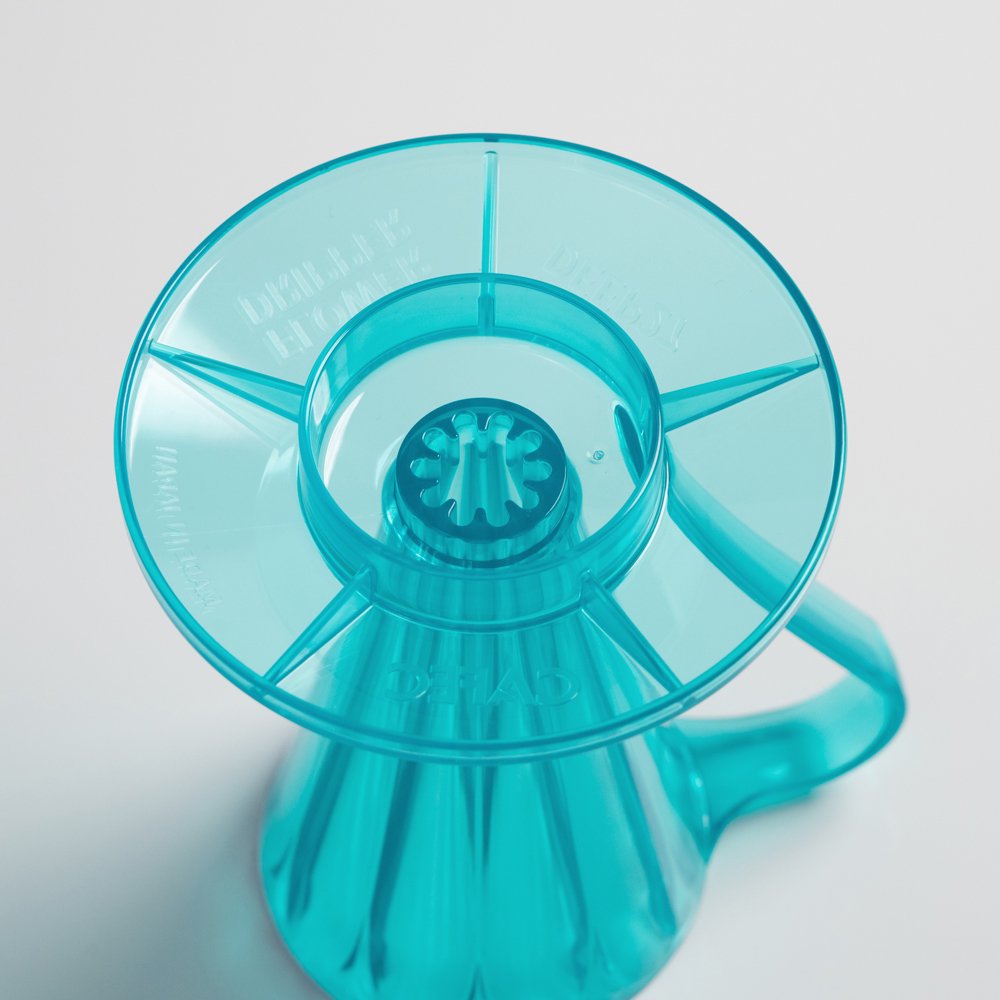 CAFEC Tritan Flower Dripper Deep 27 Youmeca Blue – Limited Edition 27° Dripper (Single Cup), BPA-frei Eastman Tritan™
