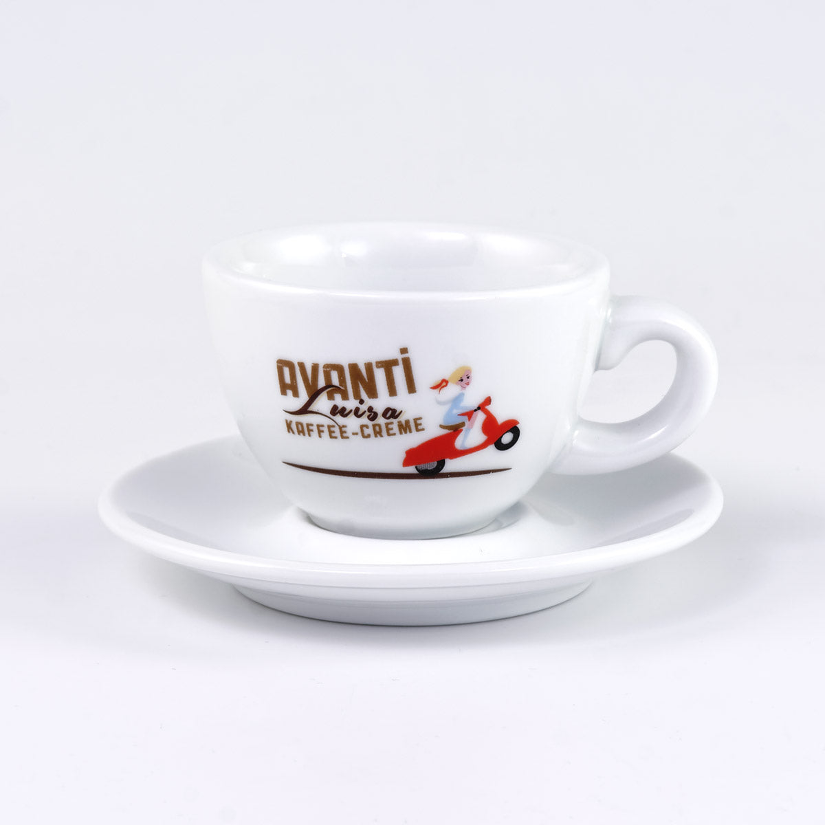 AVANTI Double-Walled Cups "LUISA" – Set of 2 incl. saucers, 100 ml, thick-walled & robust
