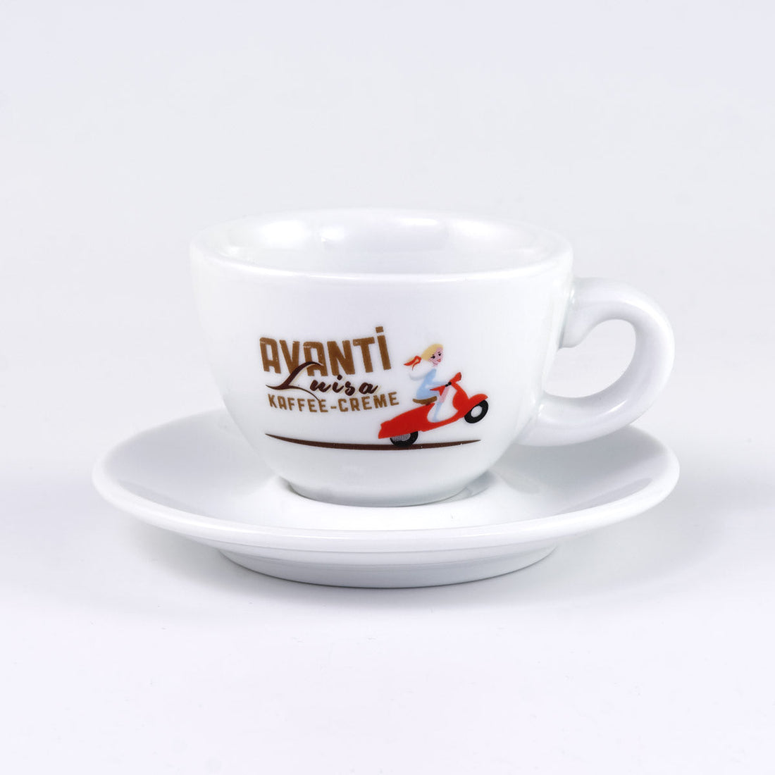 AVANTI Double-Walled Cups "LUISA" – Set of 2 incl. saucers, 100 ml, thick-walled & robust