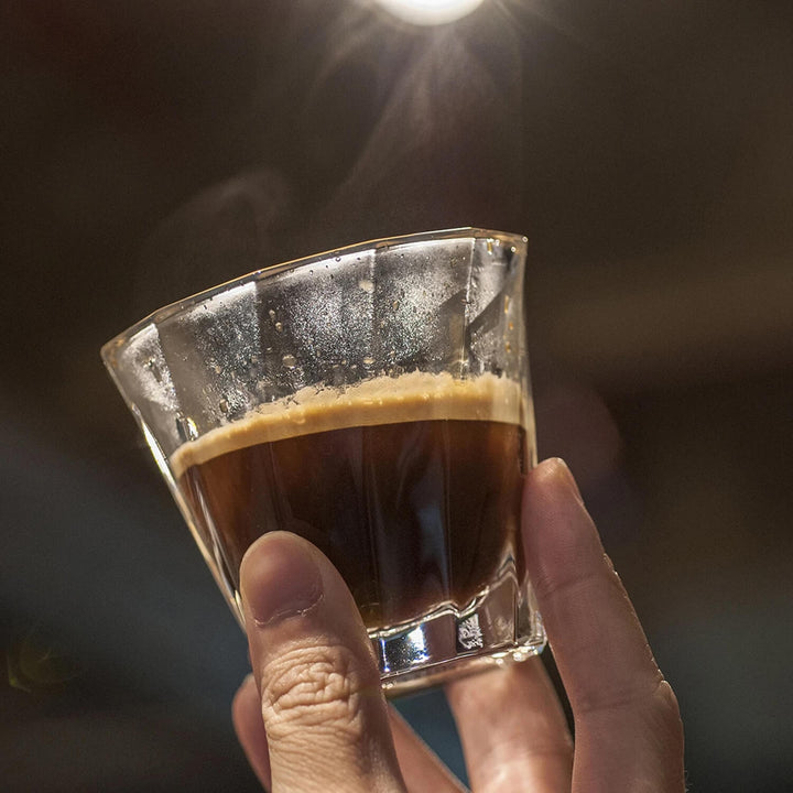 Loveramics Twisted Cortado Glass – 120ml, Elegant Heat Retention, Ideal for Cortado, Piccolo & Latte Art