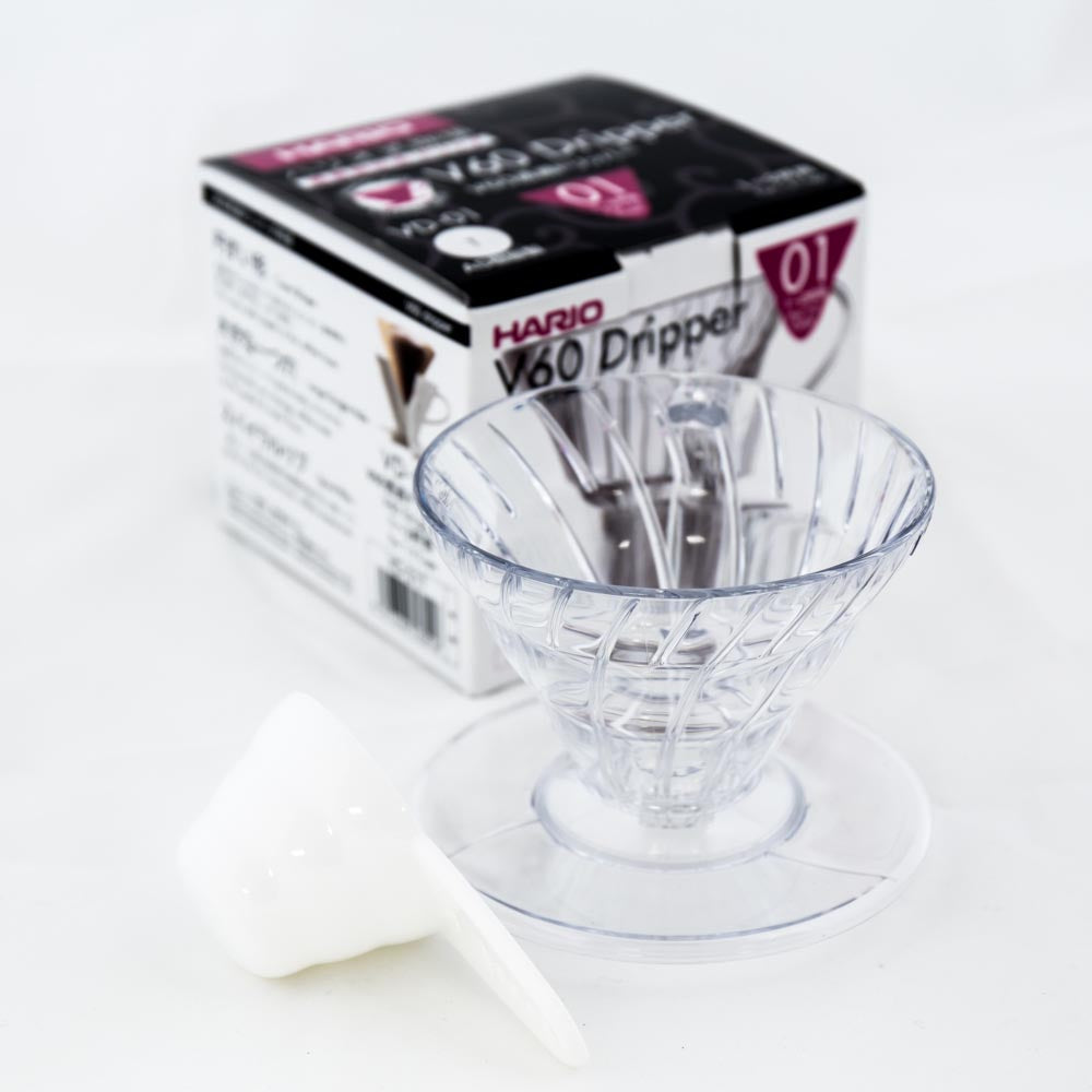 Hario V60-01 Plastic Dripper – Lightweight & Durable Pour-Over Coffee Maker