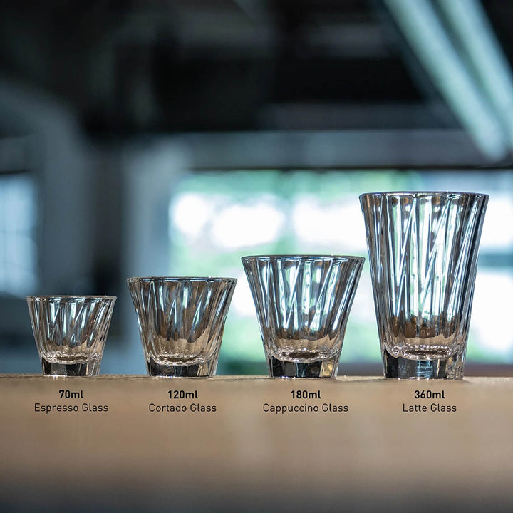 Loveramics Twisted Cortado Glass – 120ml, Elegant Heat Retention, Ideal for Cortado, Piccolo & Latte Art