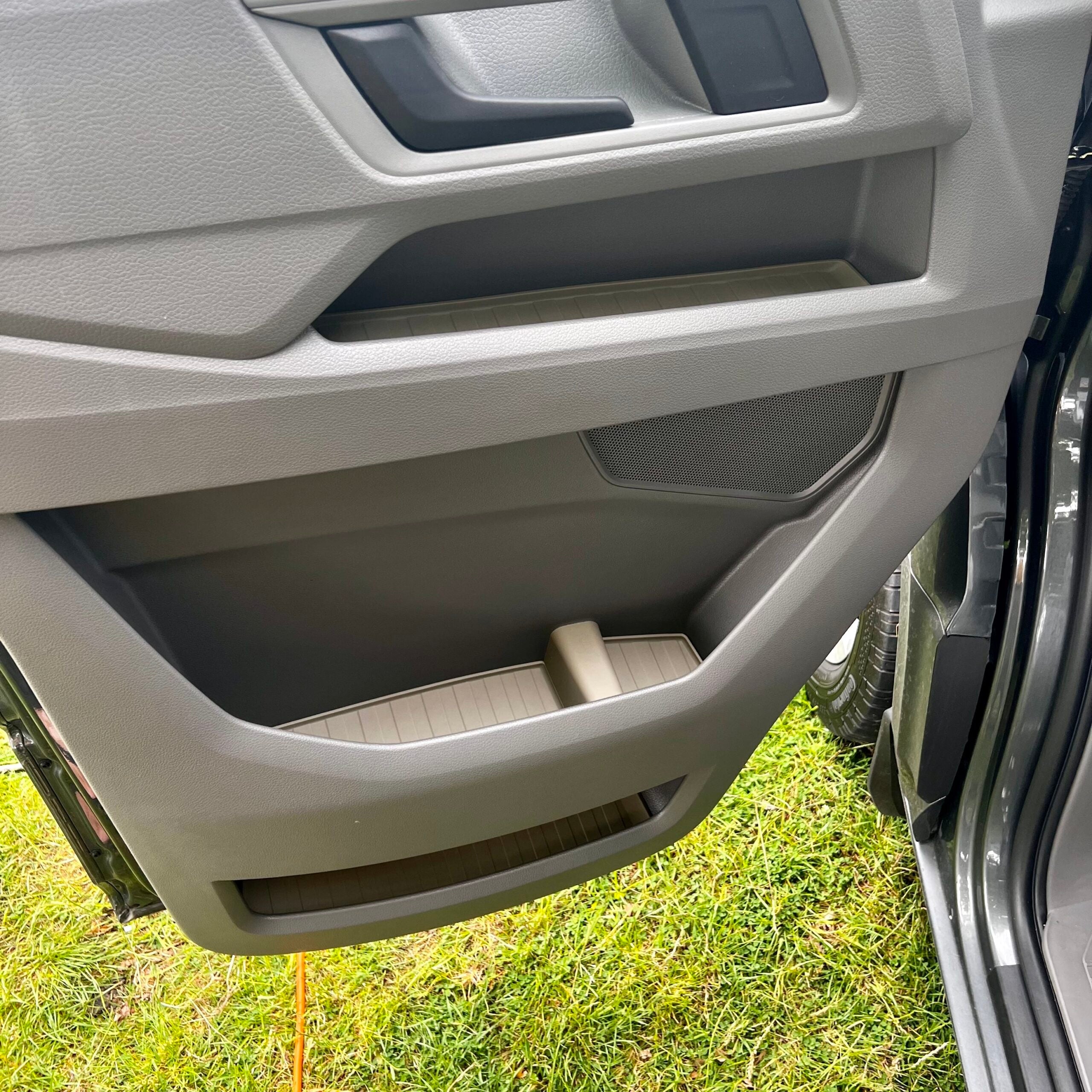 For VW Crafter New Shape Rubber Door Liner Pocket Inserts Gray