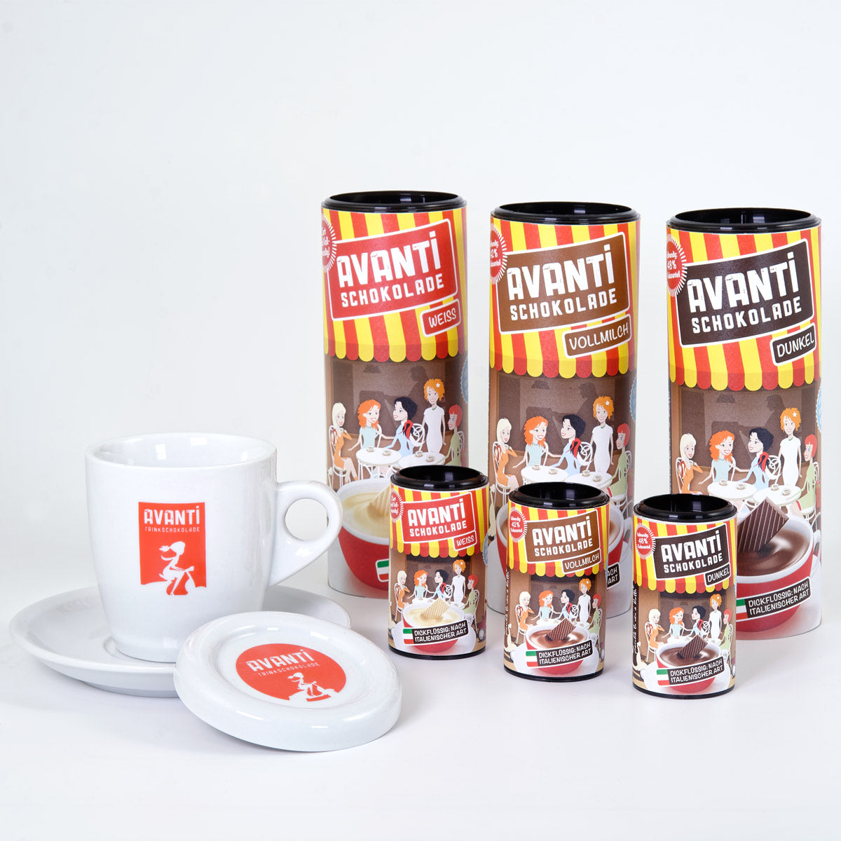 AVANTI Milk Chocolate Hot Cocoa – 400 g tin, creamy Italian style & emulsifier-free (42% cocoa)