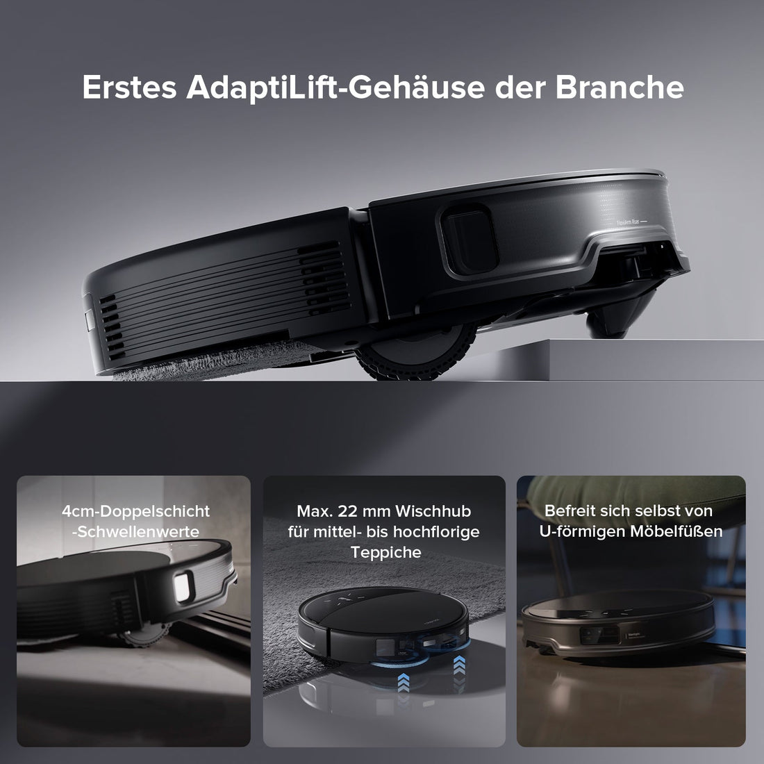Roborock Saros 10R Saugroboter mit Wischfunktion & abnehmbarem Wischmopp
