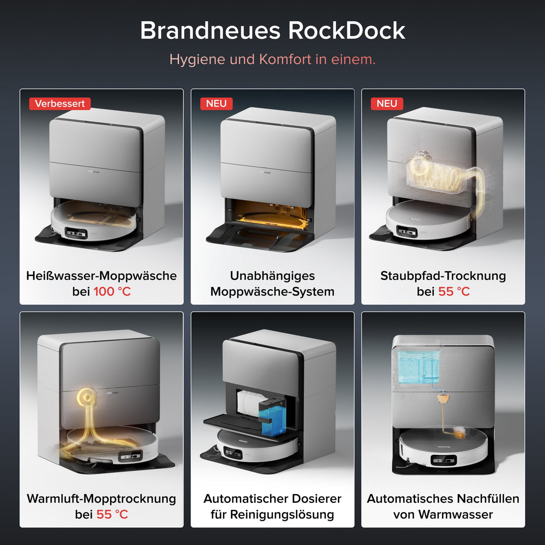 Roborock Saros 20 Sonic Saugroboter mit brandneuem RockDock