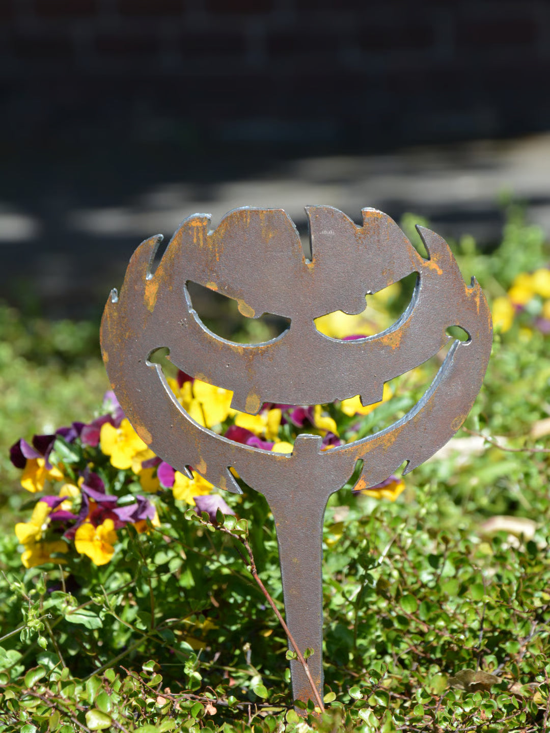 Garden Stake Pumpkin