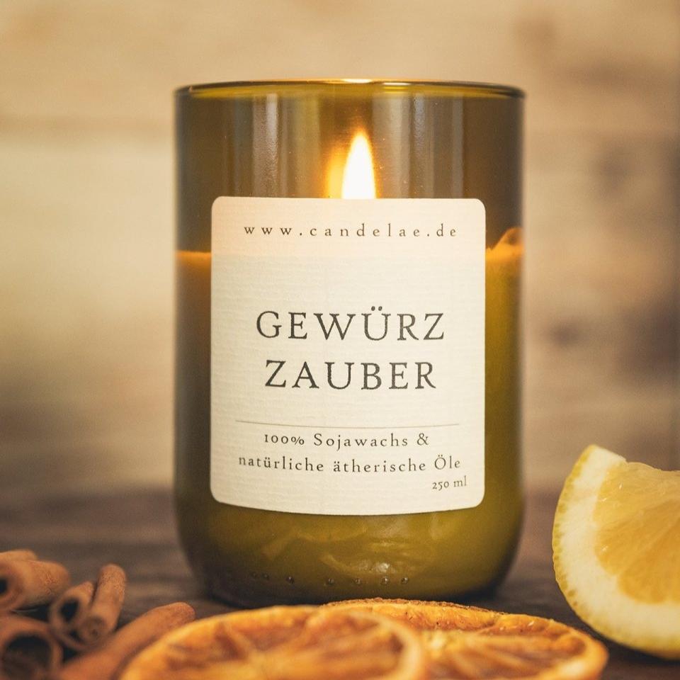 Spice Magic Scented Candle – Soy Wax with Spicy Essential Oils | Candelae
