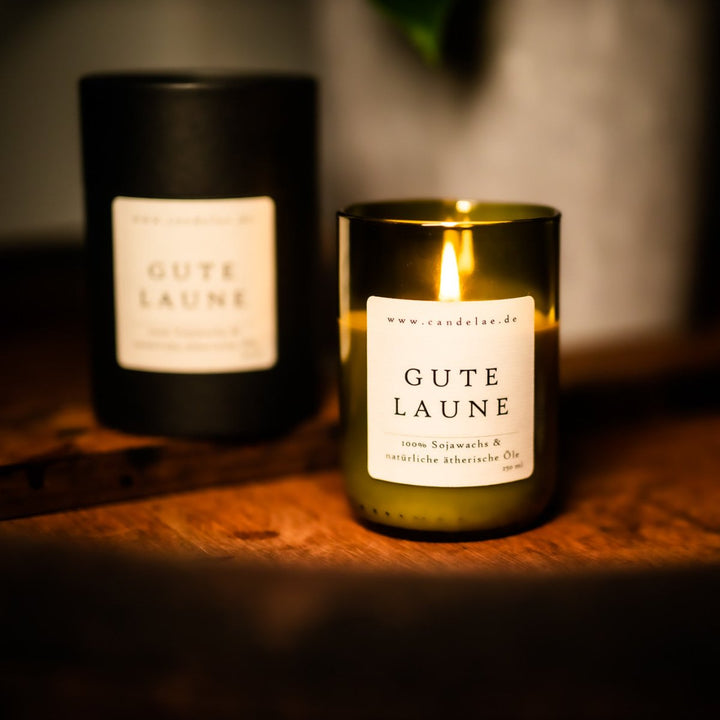 Good Vibes – Soy Wax Scented Candle with Fresh Citrus Notes for Positive Energy