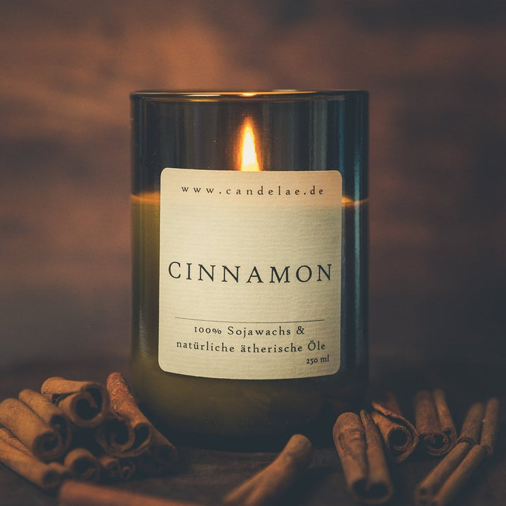 Cinnamon – Soy Wax Scented Candle with a Warm, Inspiring Aroma for Cozy Moments