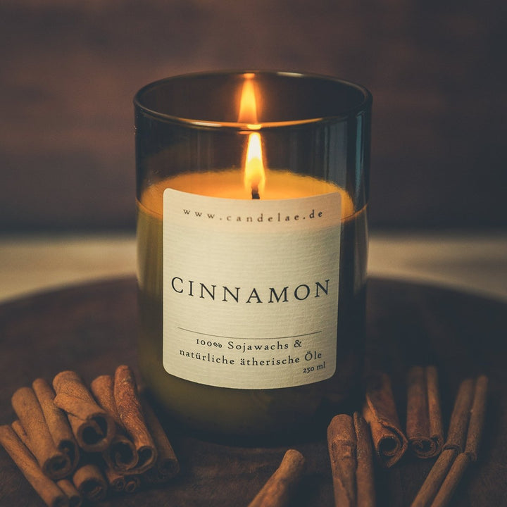 Cinnamon – Soy Wax Scented Candle with a Warm, Inspiring Aroma for Cozy Moments