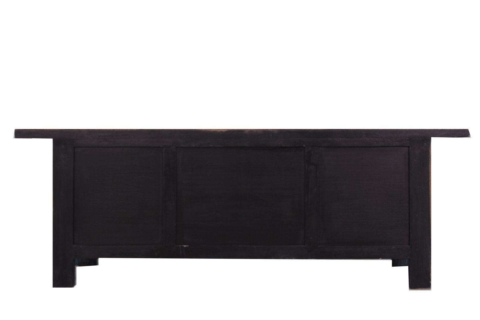 Vintage Asia Asian Lowboard Chest Bench Blue - Item 35208-1