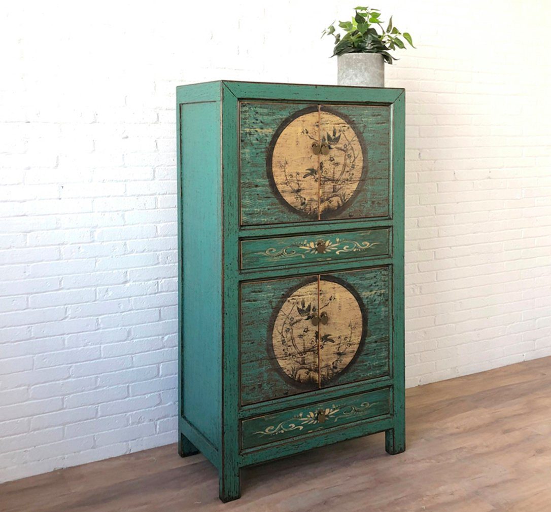 Vintage Asian Wedding Cabinet Chest of Drawers "Aurora" - Art. 33723-6