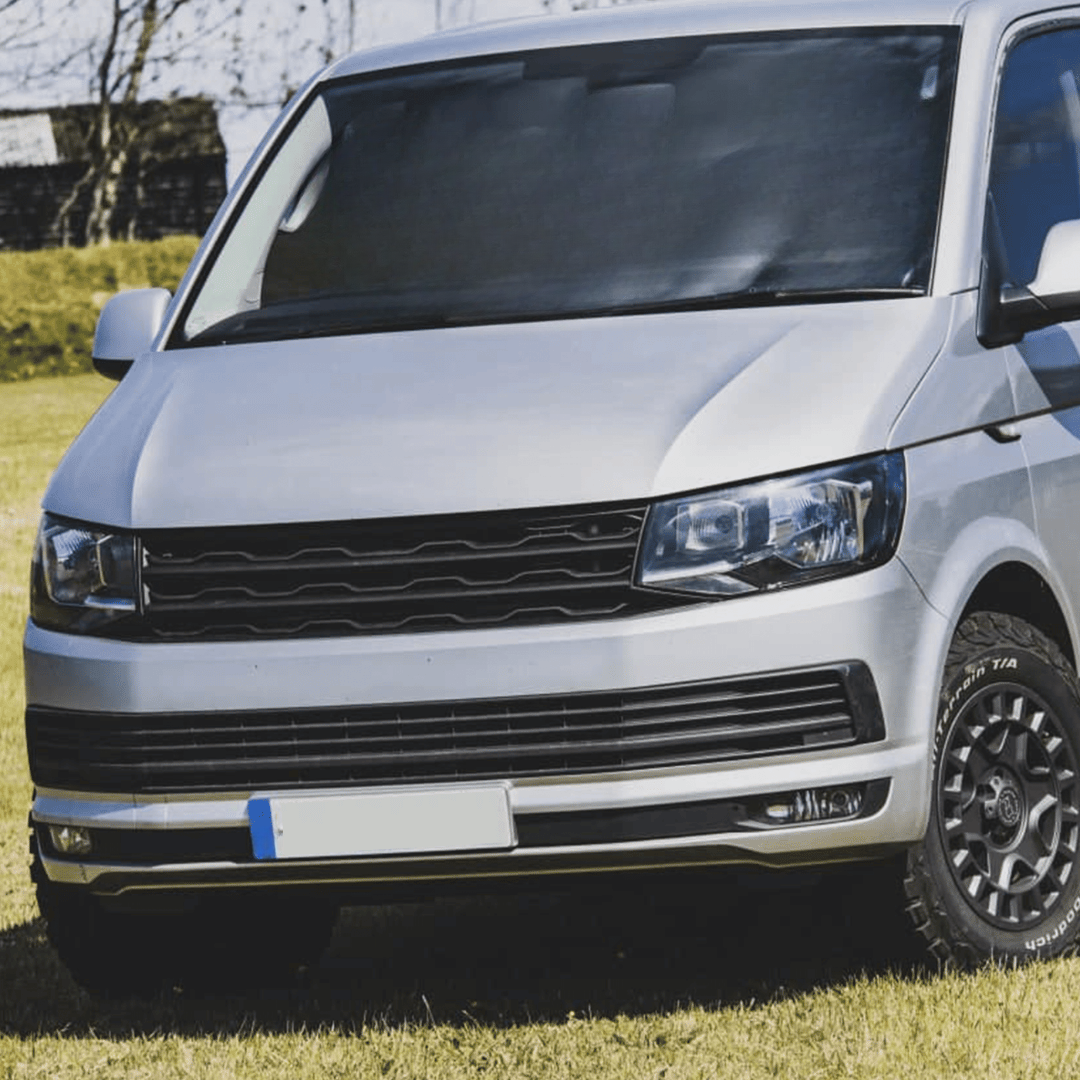 For VW T6 R-Line Front Grille (2 in 1) Badged/Badgeless - Matte Black