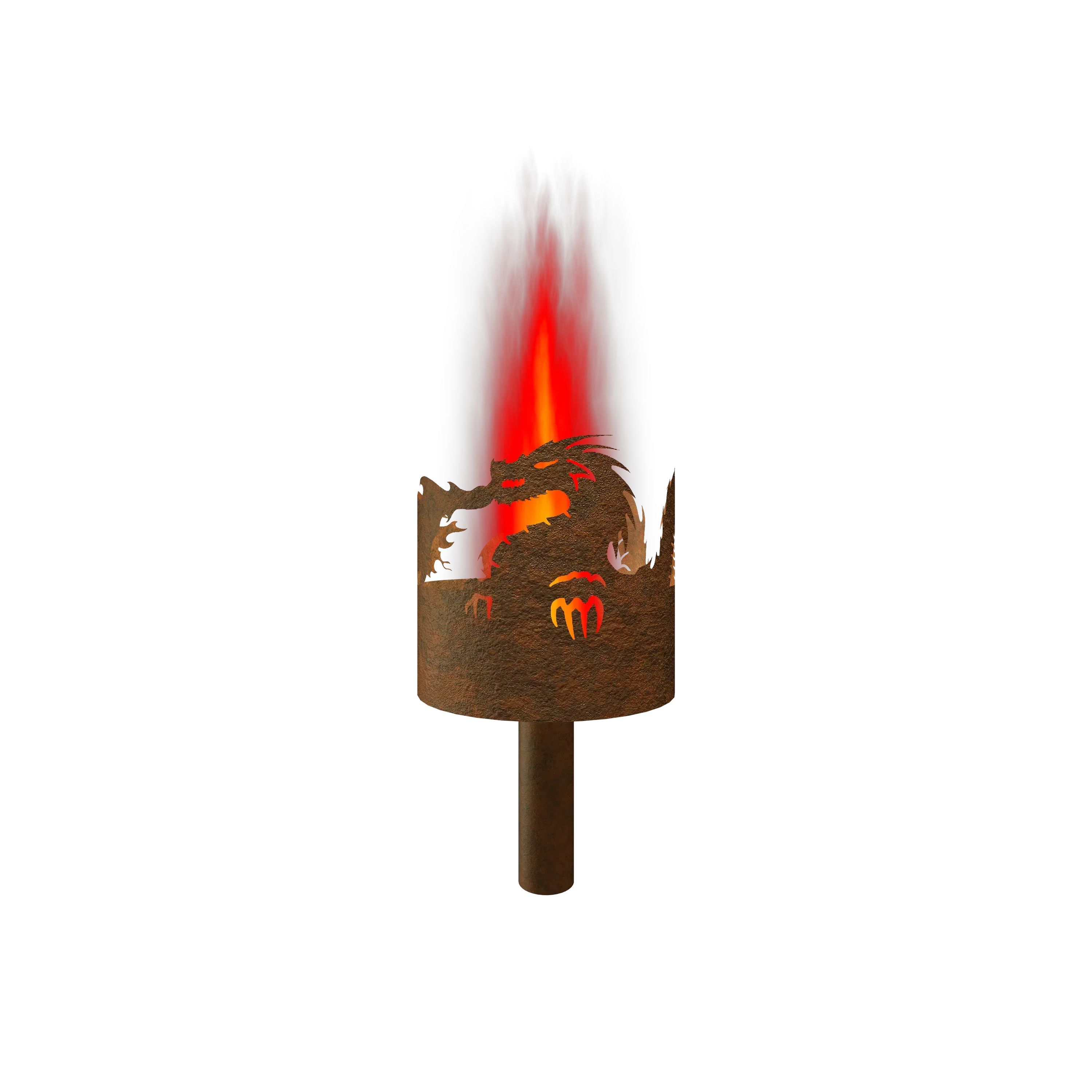 Gartenfackel Feuerdrache