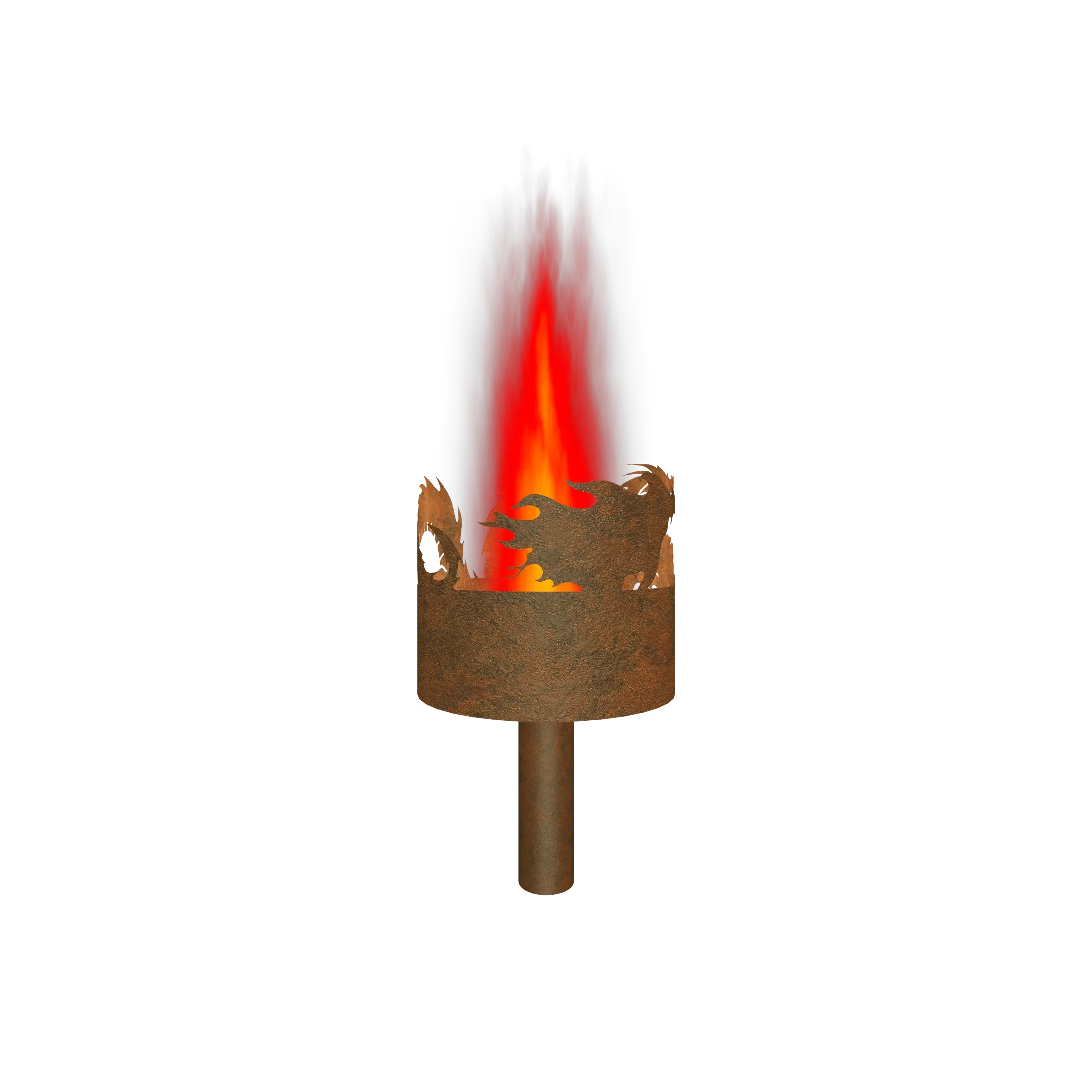 Gartenfackel Feuerdrache