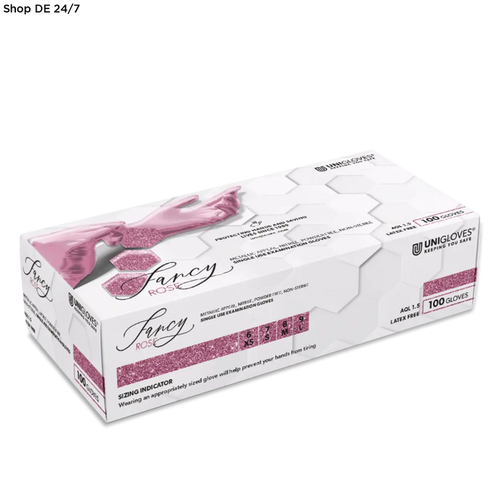 FANCY® ROSE Nitril-Einmalhandschuhe – 1000 Stück Glänzend